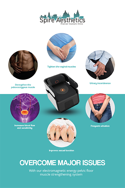 Image of EMS chair to treat Urine leakage Calne from Spire Aesthetics