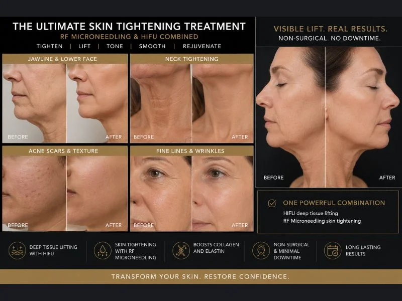 Results of combined treatment for the ultimate skin tightening treatment Calne